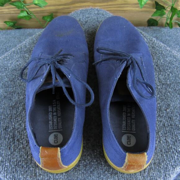 Clae Men's Ellington Sneaker Blue Textile Size 12 Medium Gently Used 2025 - Picture 4 of 6